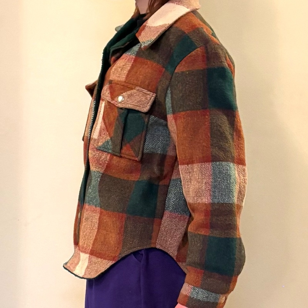 Vintage Rare Montgomery Ward wool Men's Plaid Jacket size M but fits smaller - Picture 8 of 15
